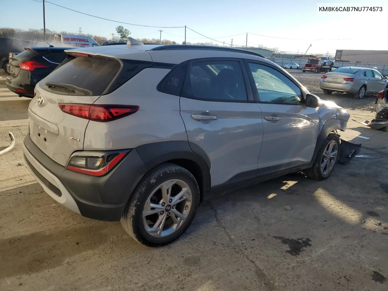 KM8K6CAB7NU774573 2022 Hyundai Kona Sel