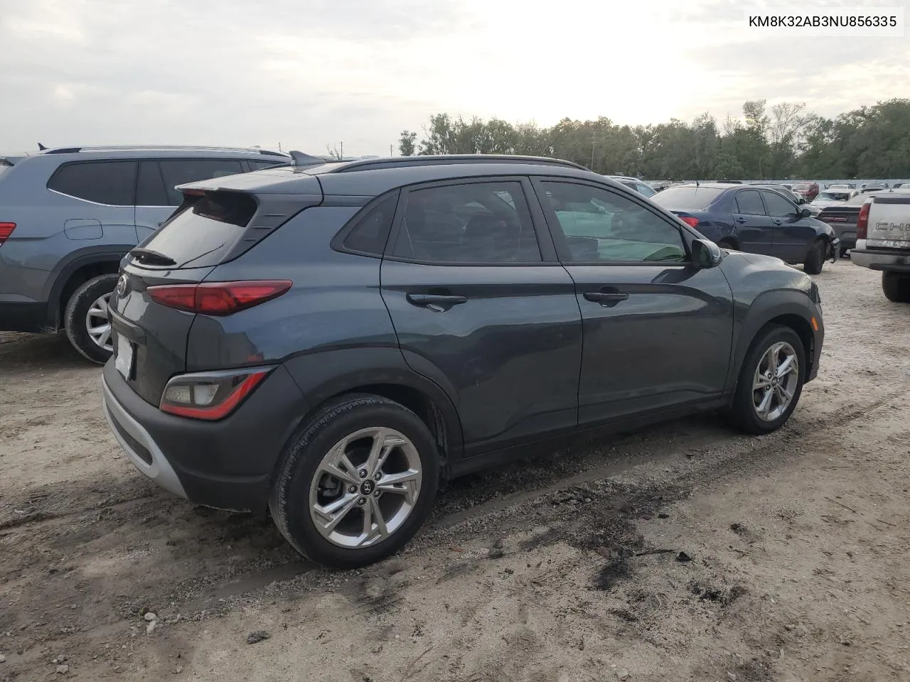 2022 Hyundai Kona Sel VIN: KM8K32AB3NU856335 Lot: 80004984