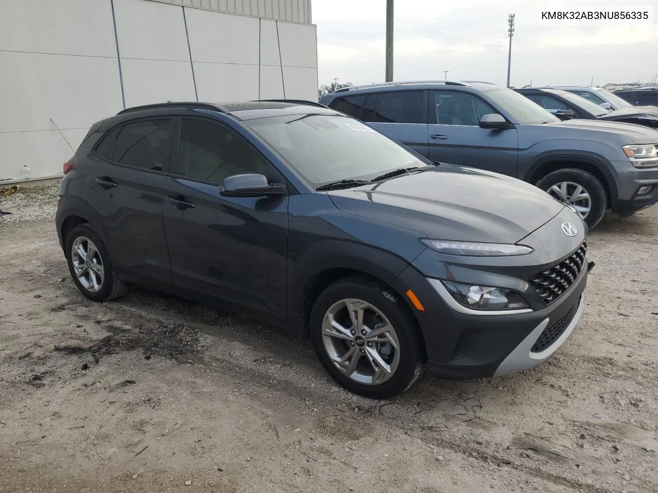 2022 Hyundai Kona Sel VIN: KM8K32AB3NU856335 Lot: 80004984