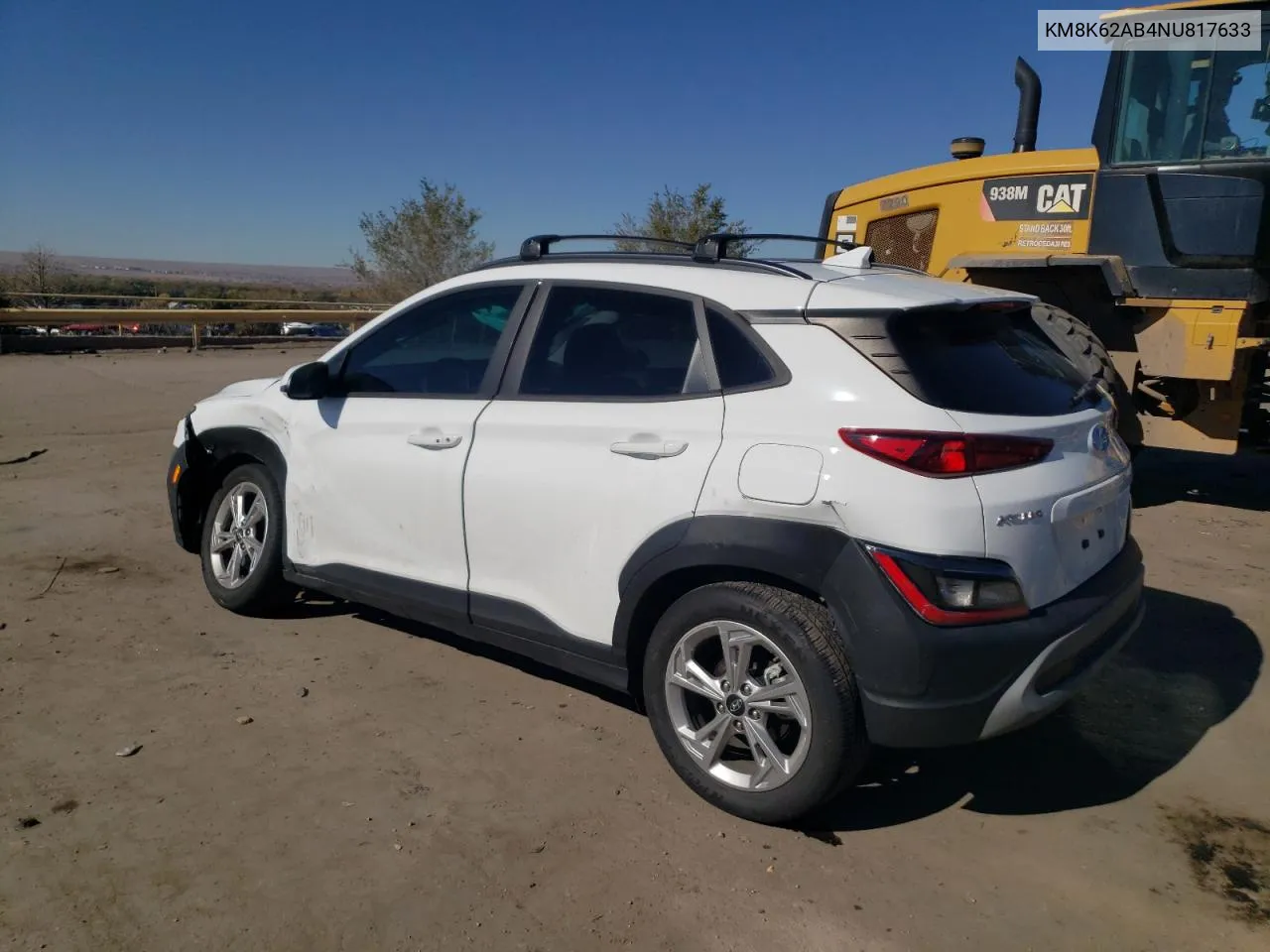 2022 Hyundai Kona Sel VIN: KM8K62AB4NU817633 Lot: 80322414