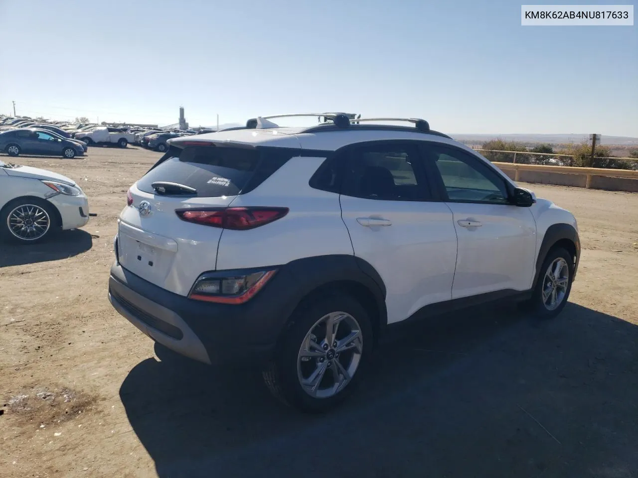 2022 Hyundai Kona Sel VIN: KM8K62AB4NU817633 Lot: 80322414