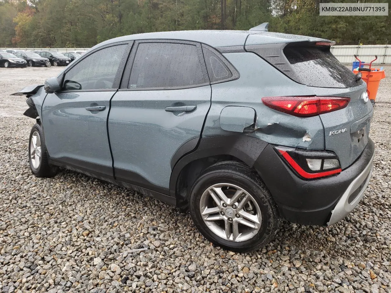 2022 Hyundai Kona Sel VIN: KM8K22AB8NU771395 Lot: 80623174