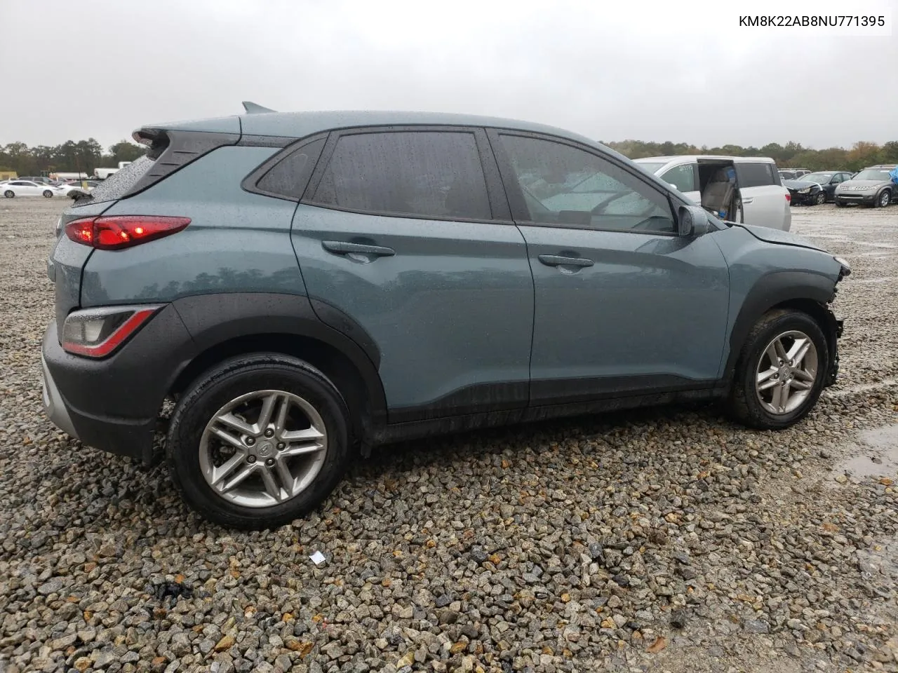 2022 Hyundai Kona Sel VIN: KM8K22AB8NU771395 Lot: 80623174