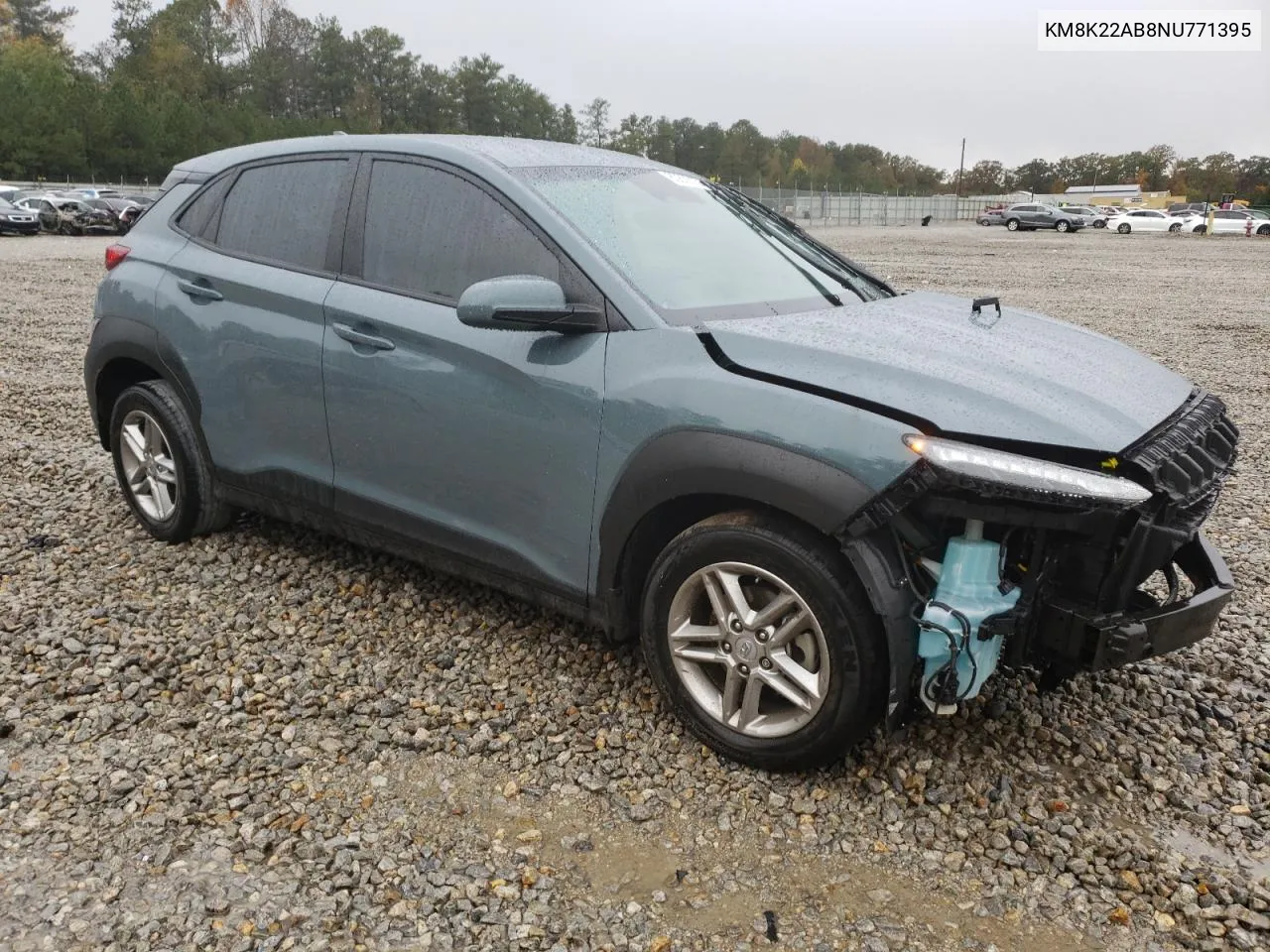 2022 Hyundai Kona Sel VIN: KM8K22AB8NU771395 Lot: 80623174