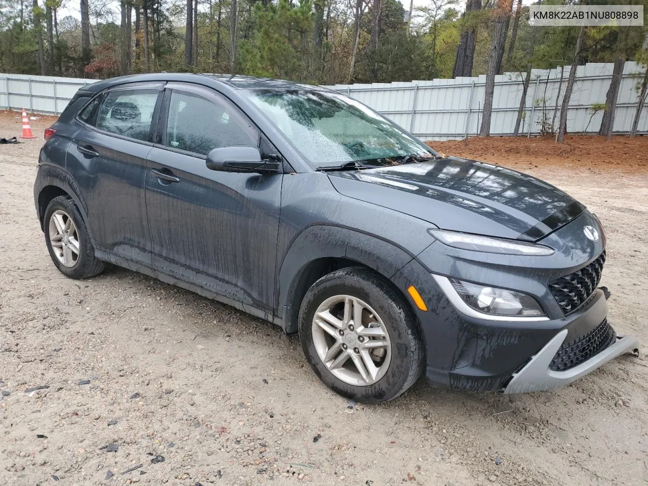 2022 Hyundai Kona Sel VIN: KM8K22AB1NU808898 Lot: 80837914