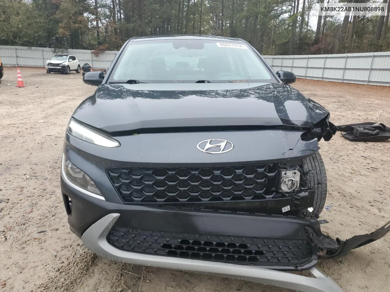 2022 Hyundai Kona Sel VIN: KM8K22AB1NU808898 Lot: 80837914