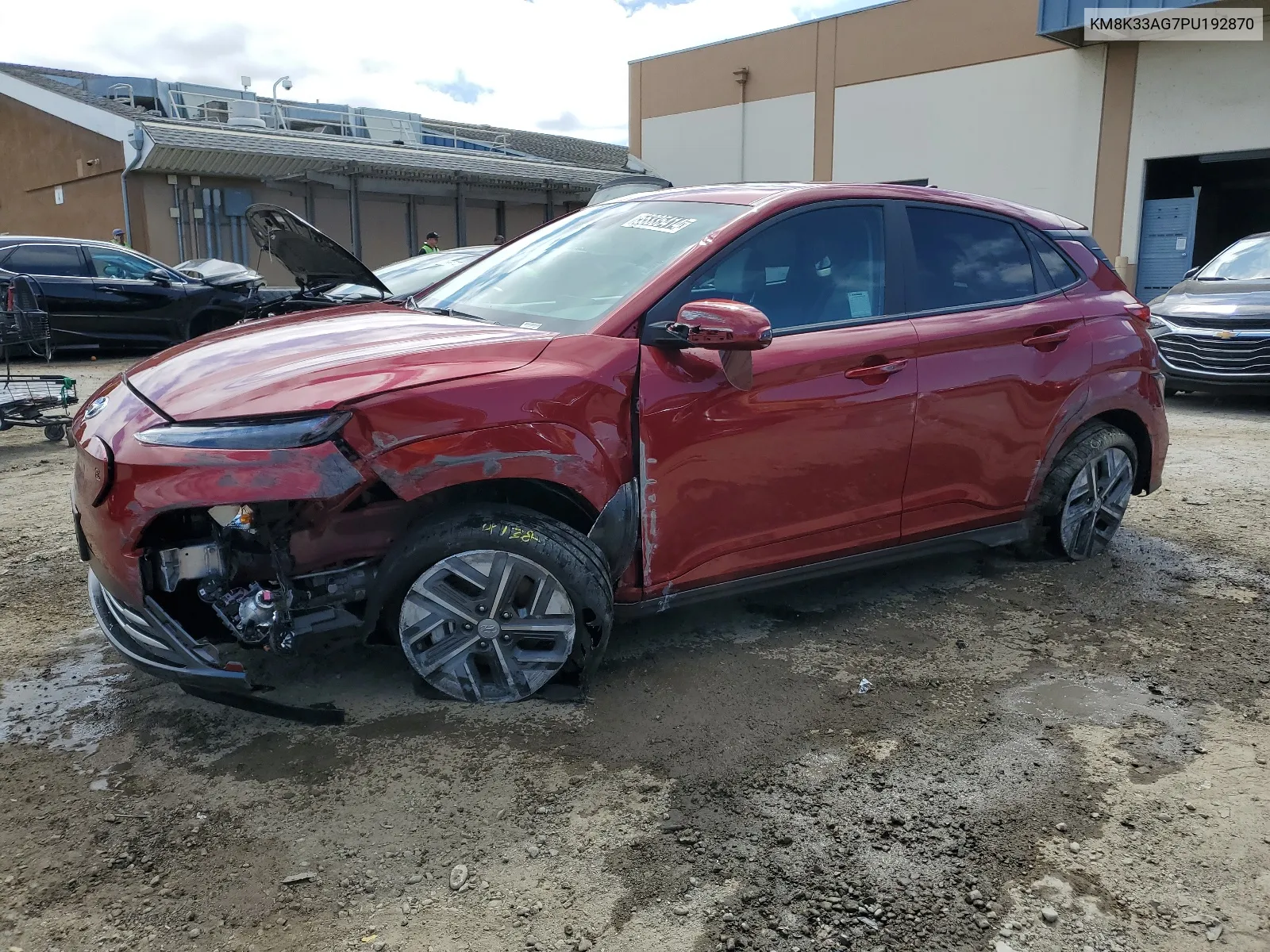 2023 Hyundai Kona Sel VIN: KM8K33AG7PU192870 Lot: 55335414