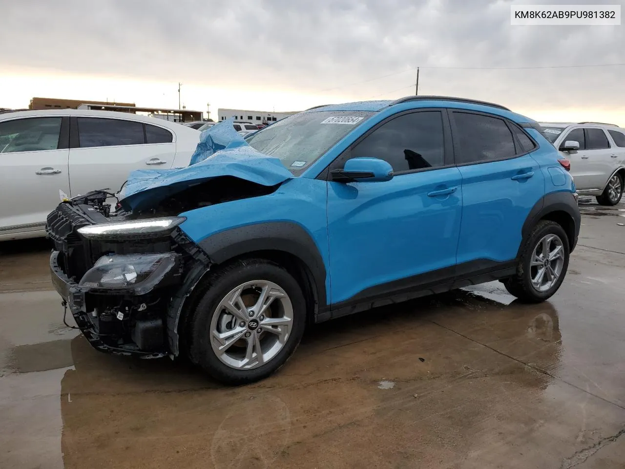 2023 Hyundai Kona Sel VIN: KM8K62AB9PU981382 Lot: 57020654