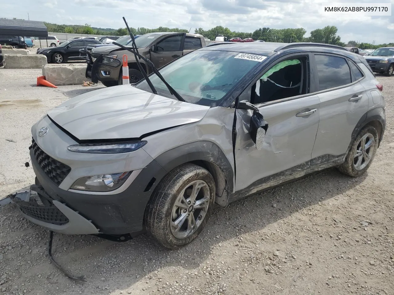 2023 Hyundai Kona Sel VIN: KM8K62AB8PU997170 Lot: 59745854