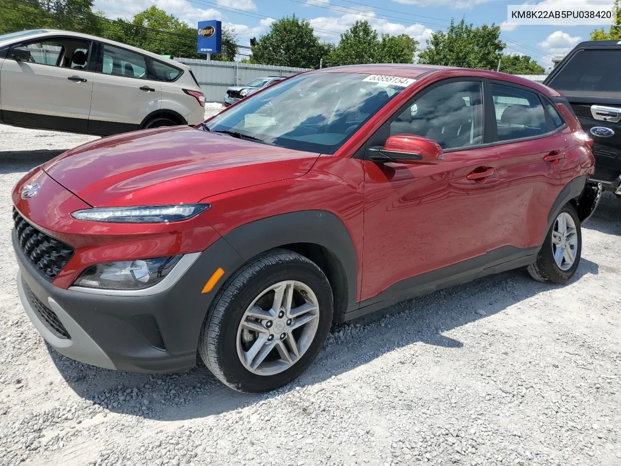 2023 Hyundai Kona Se VIN: KM8K22AB5PU038420 Lot: 63858154