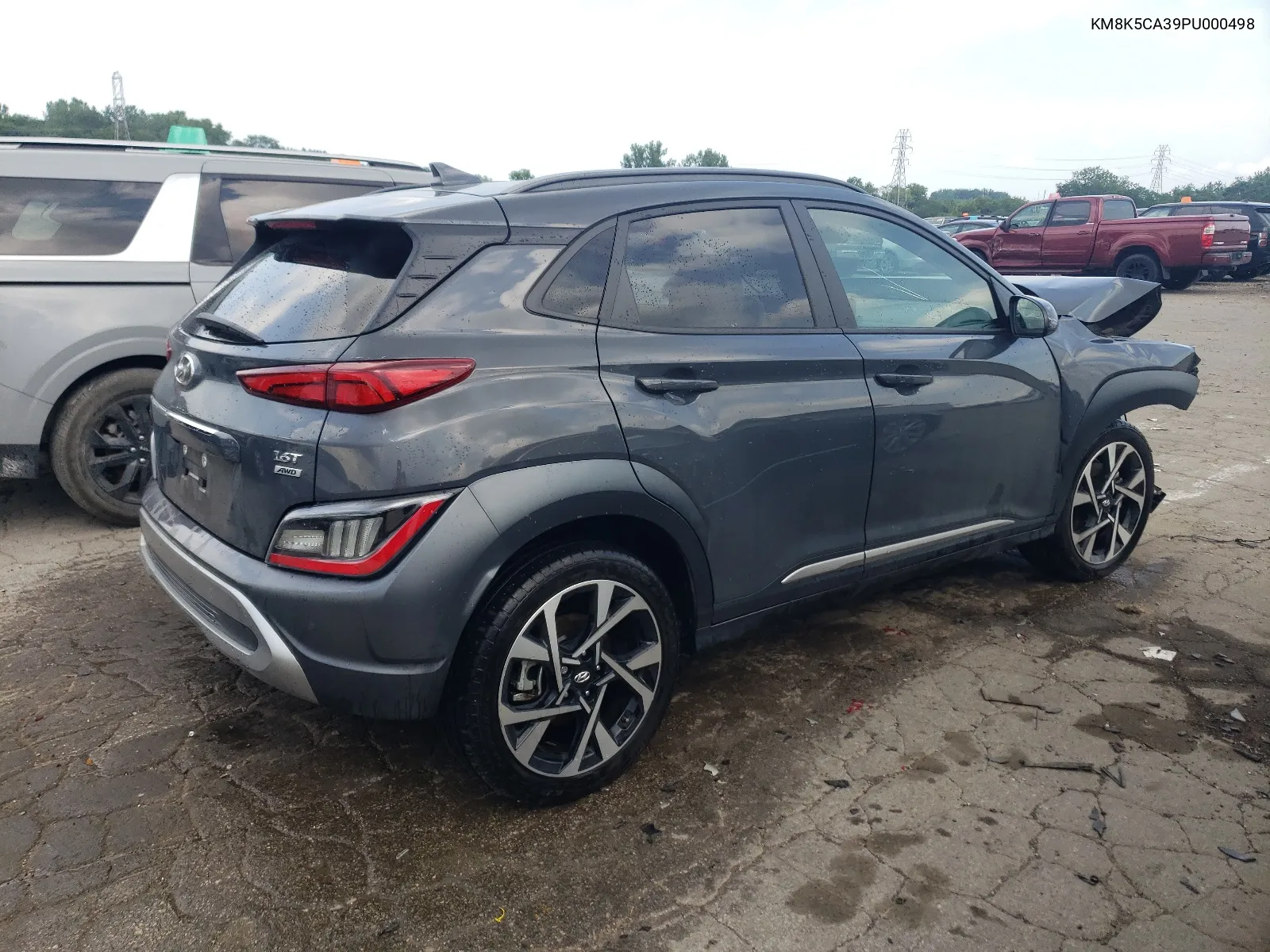 2023 Hyundai Kona Limited VIN: KM8K5CA39PU000498 Lot: 65556644