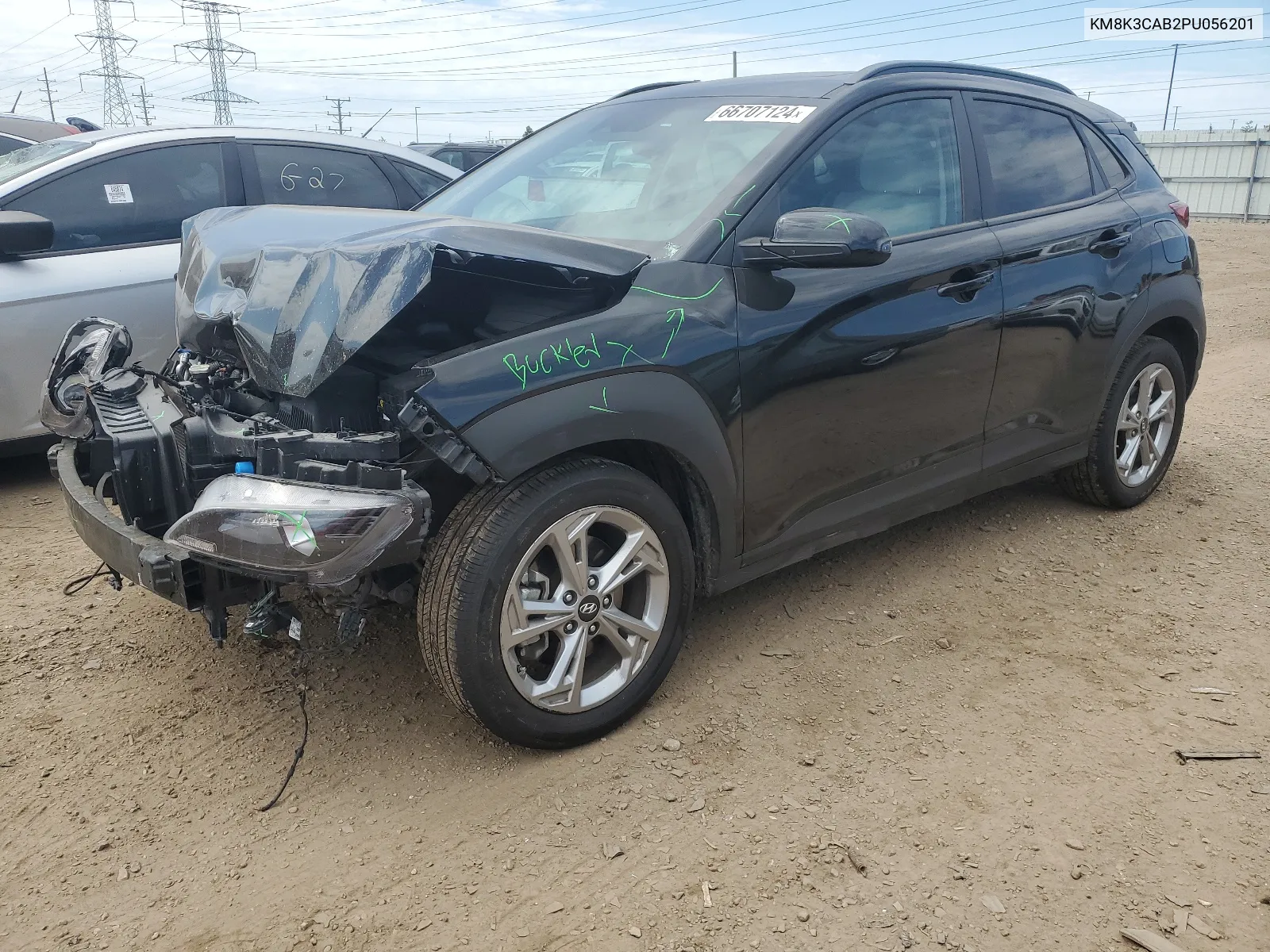 KM8K3CAB2PU056201 2023 Hyundai Kona Sel