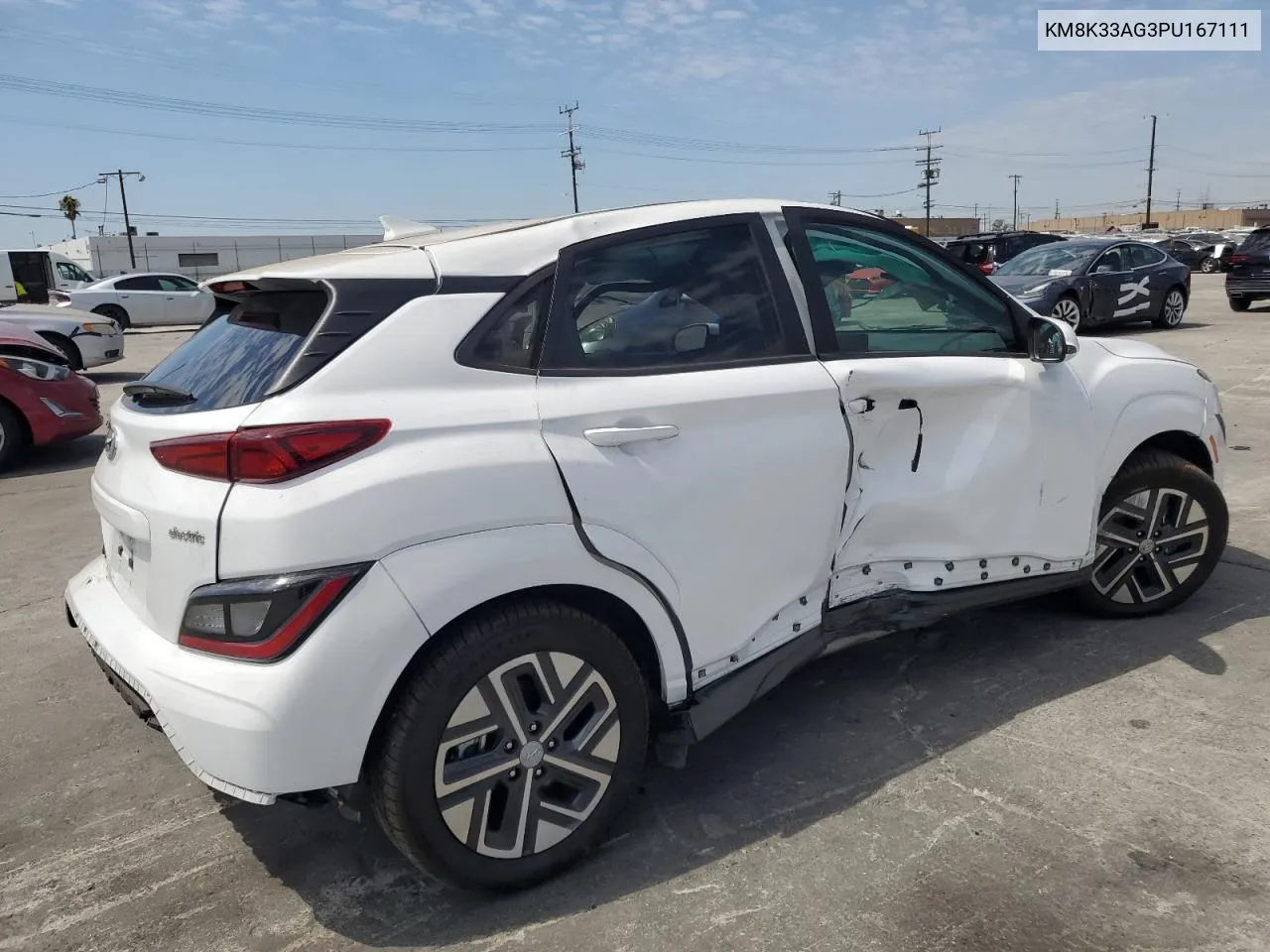 2023 Hyundai Kona Sel VIN: KM8K33AG3PU167111 Lot: 68819034