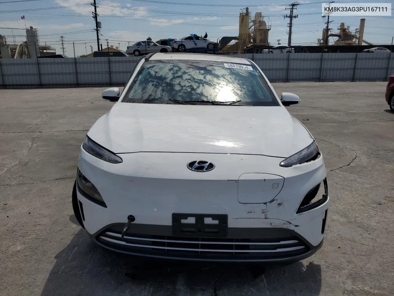 2023 Hyundai Kona Sel VIN: KM8K33AG3PU167111 Lot: 68819034