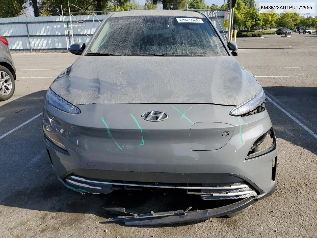 2023 Hyundai Kona Se VIN: KM8K23AG1PU172956 Lot: 68885584