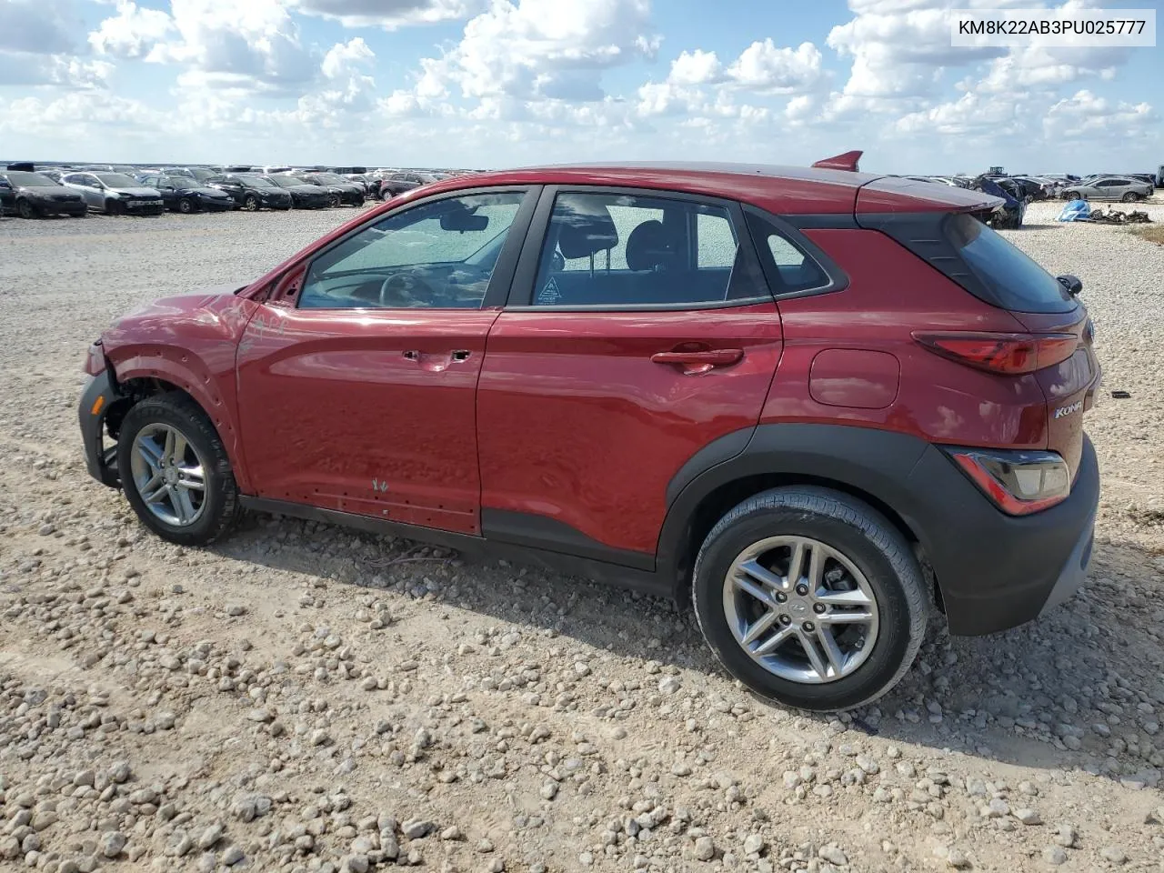 2023 Hyundai Kona Se VIN: KM8K22AB3PU025777 Lot: 71221174