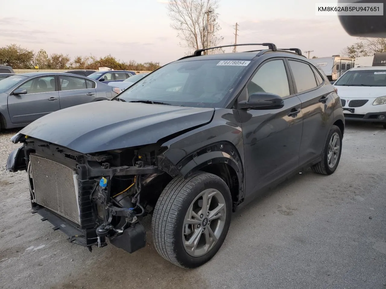 2023 Hyundai Kona Sel VIN: KM8K62AB5PU947651 Lot: 74478054