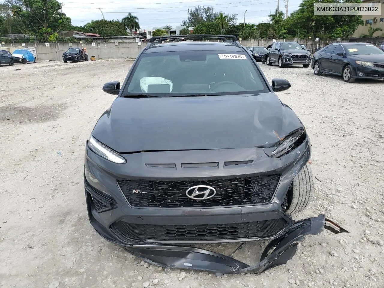 2023 Hyundai Kona N Line VIN: KM8K33A31PU023022 Lot: 75118934