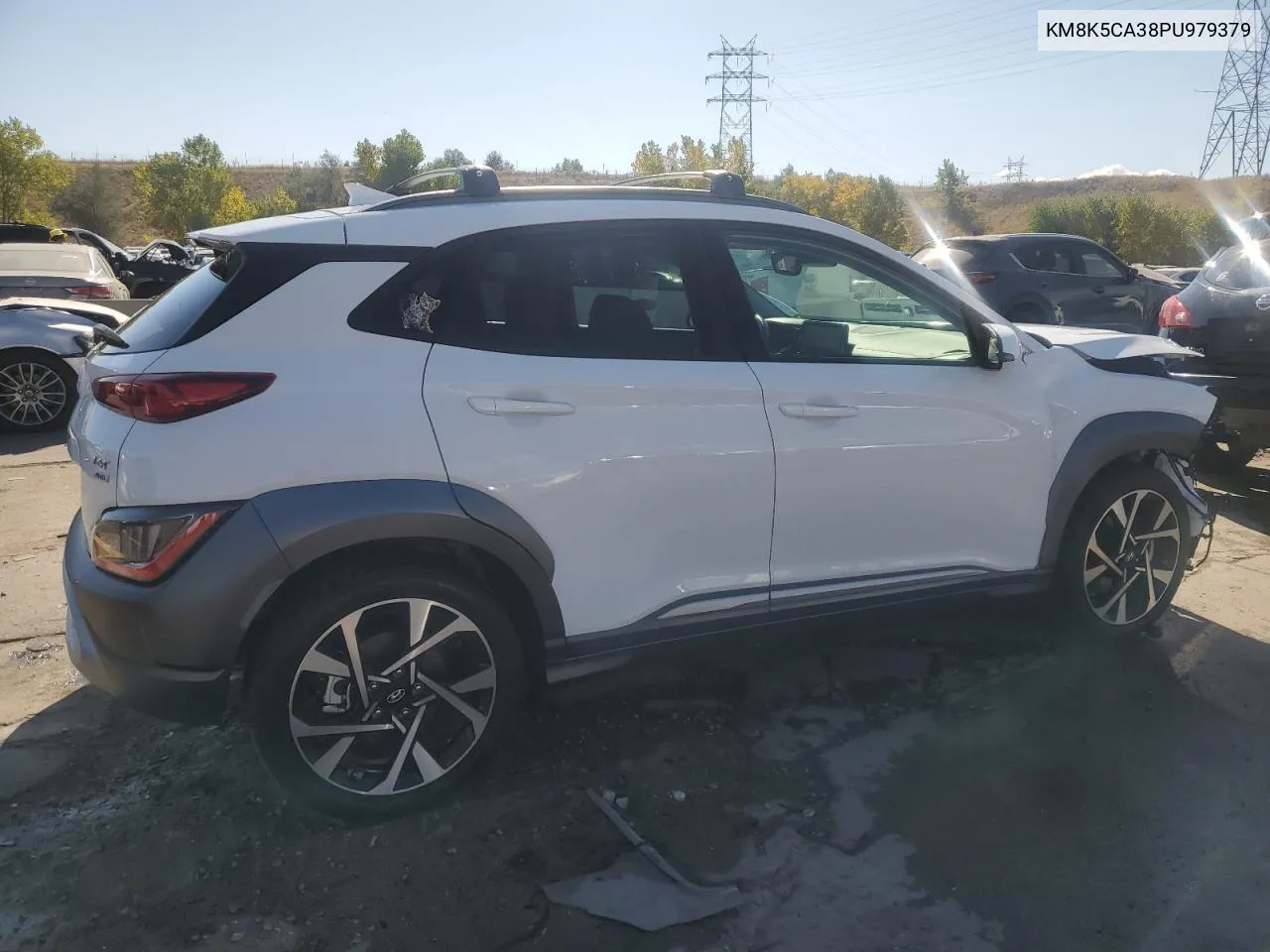 2023 Hyundai Kona Limited VIN: KM8K5CA38PU979379 Lot: 75230474