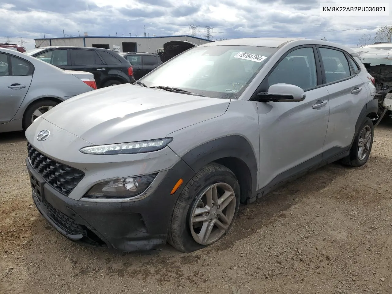 2023 Hyundai Kona Se VIN: KM8K22AB2PU036821 Lot: 75764794