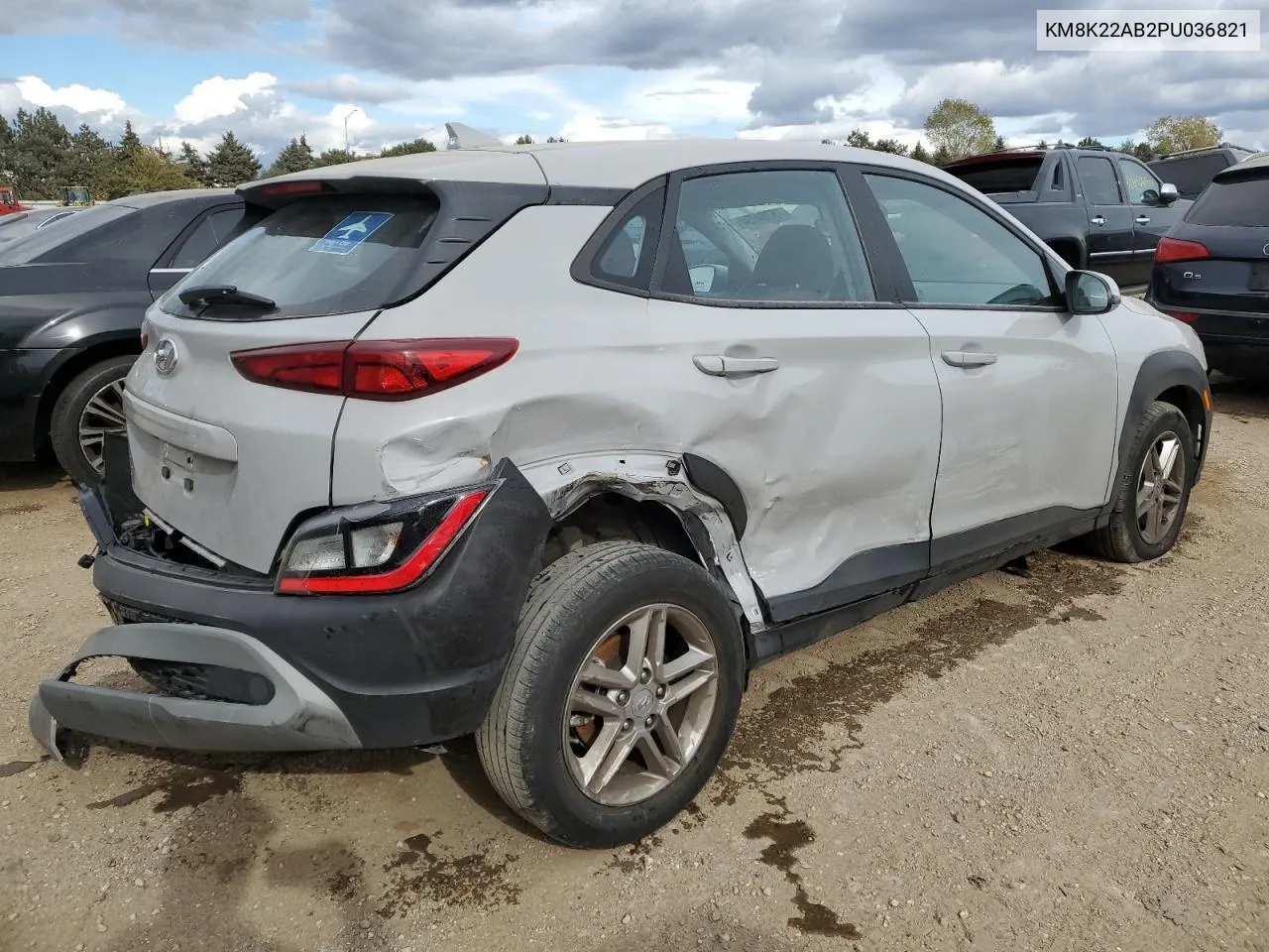 2023 Hyundai Kona Se VIN: KM8K22AB2PU036821 Lot: 75764794