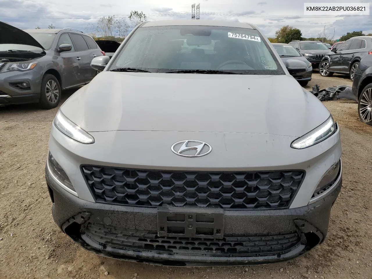 2023 Hyundai Kona Se VIN: KM8K22AB2PU036821 Lot: 75764794