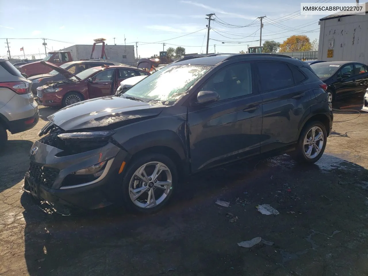 2023 Hyundai Kona Sel VIN: KM8K6CAB8PU022707 Lot: 76088444