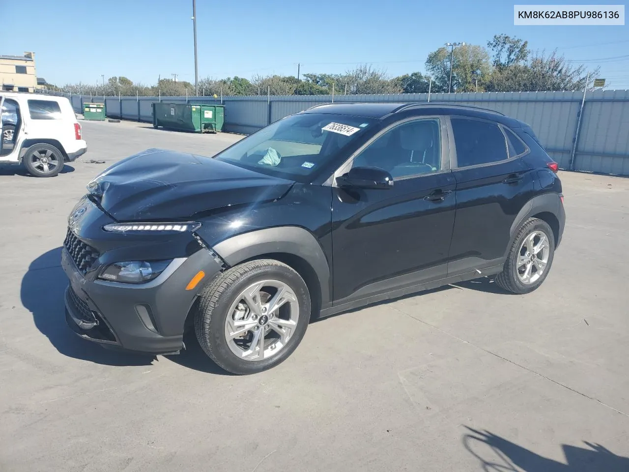 2023 Hyundai Kona Sel VIN: KM8K62AB8PU986136 Lot: 76336514