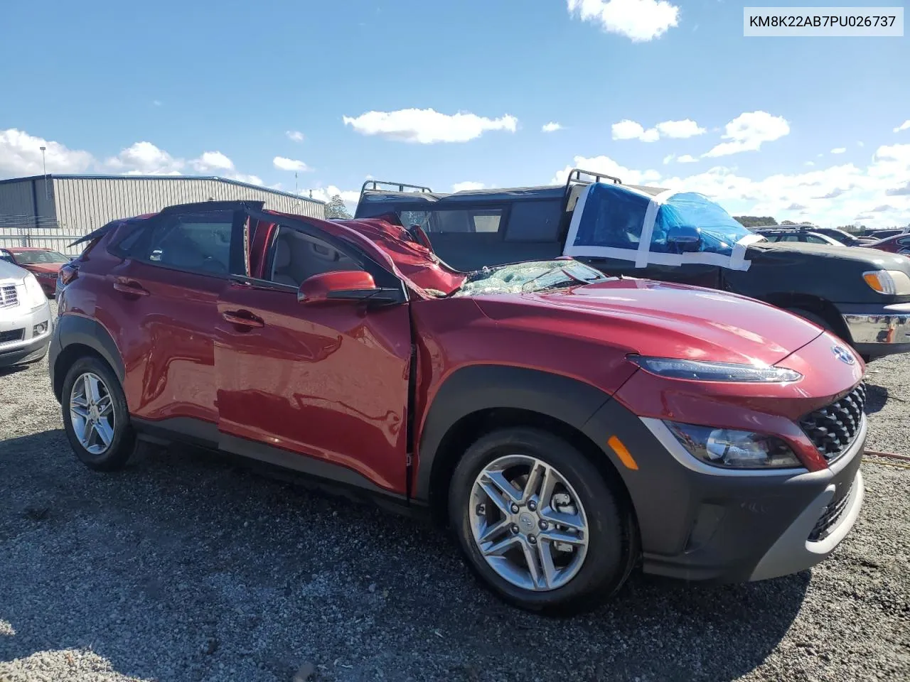 2023 Hyundai Kona Se VIN: KM8K22AB7PU026737 Lot: 76378614