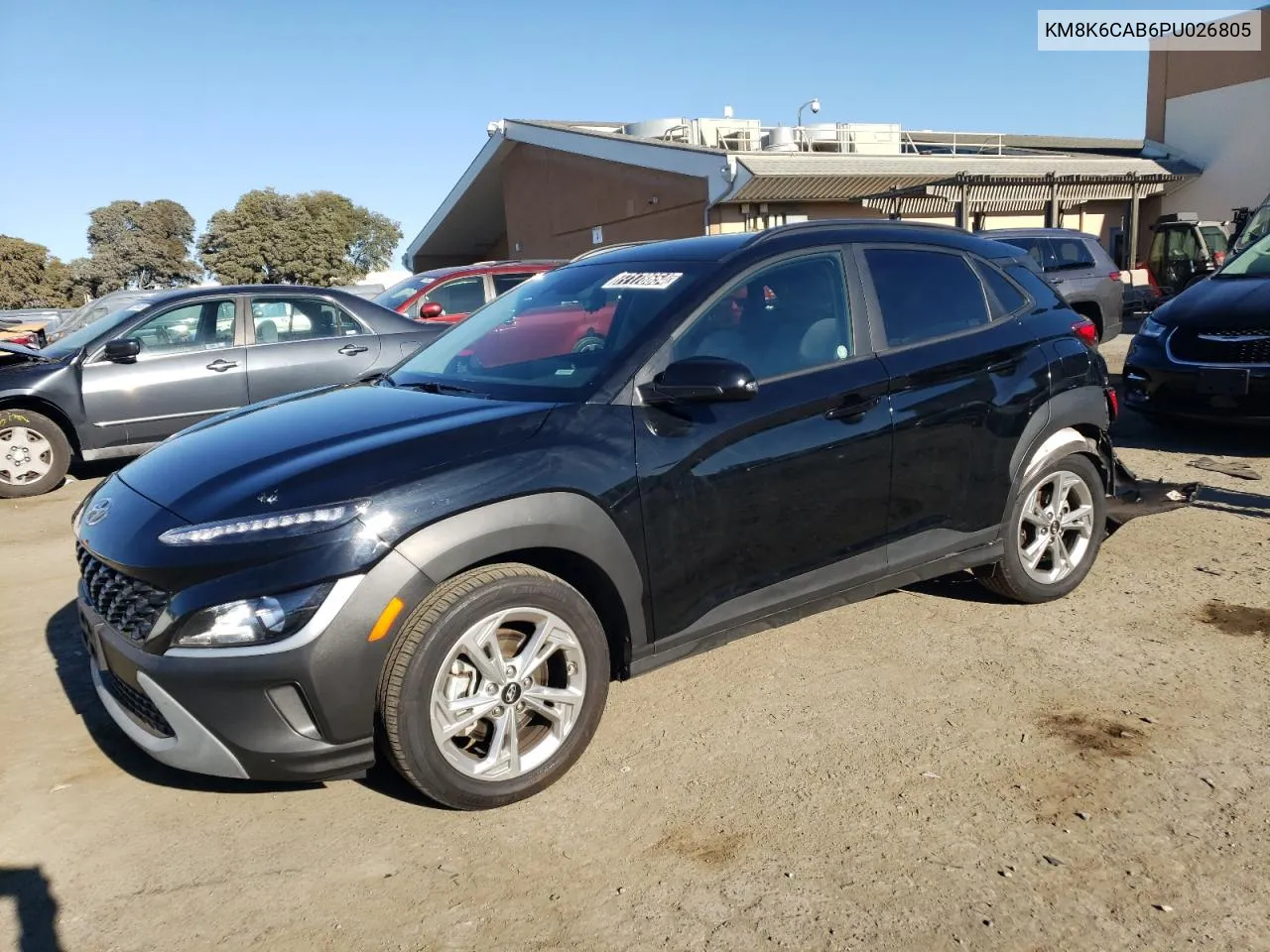 2023 Hyundai Kona Sel VIN: KM8K6CAB6PU026805 Lot: 77178654