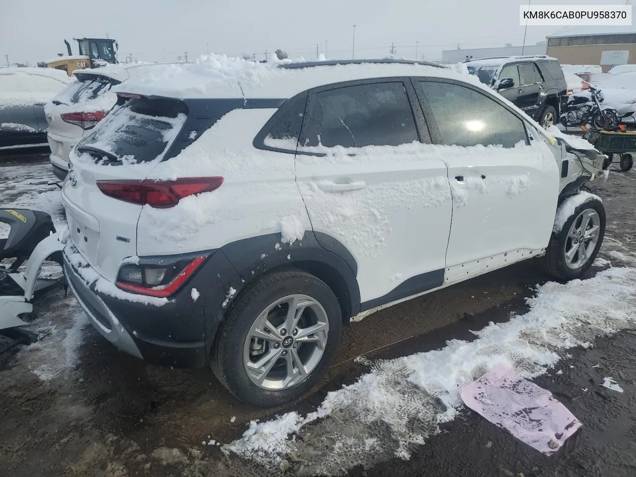 2023 Hyundai Kona Sel VIN: KM8K6CAB0PU958370 Lot: 78785124