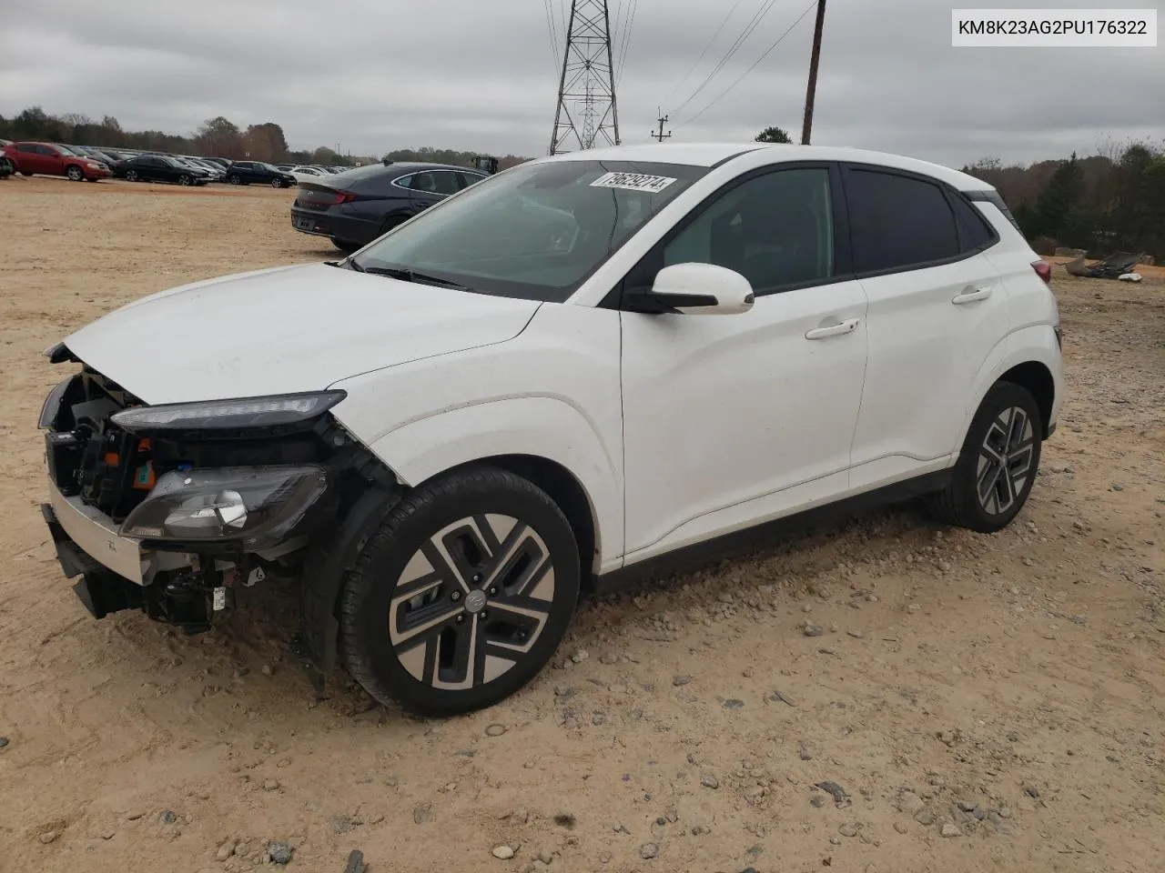 2023 Hyundai Kona Se VIN: KM8K23AG2PU176322 Lot: 79629274