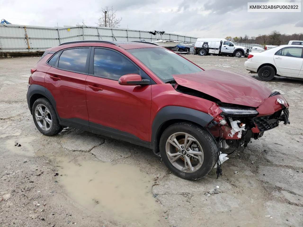 2023 Hyundai Kona Sel VIN: KM8K32AB6PU062822 Lot: 80383604