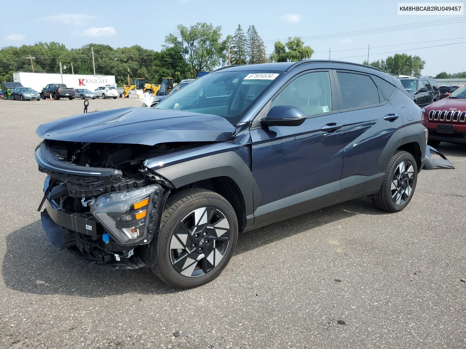 2024 Hyundai Kona Sel VIN: KM8HBCAB2RU049457 Lot: 67504534