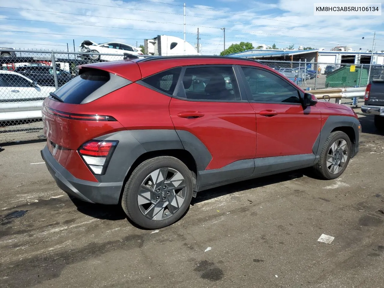 2024 Hyundai Kona Sel VIN: KM8HC3AB5RU106134 Lot: 68766334