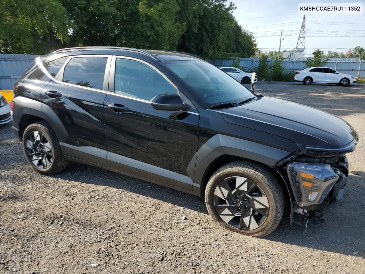 2024 Hyundai Kona Sel VIN: KM8HCCAB7RU111352 Lot: 70864174