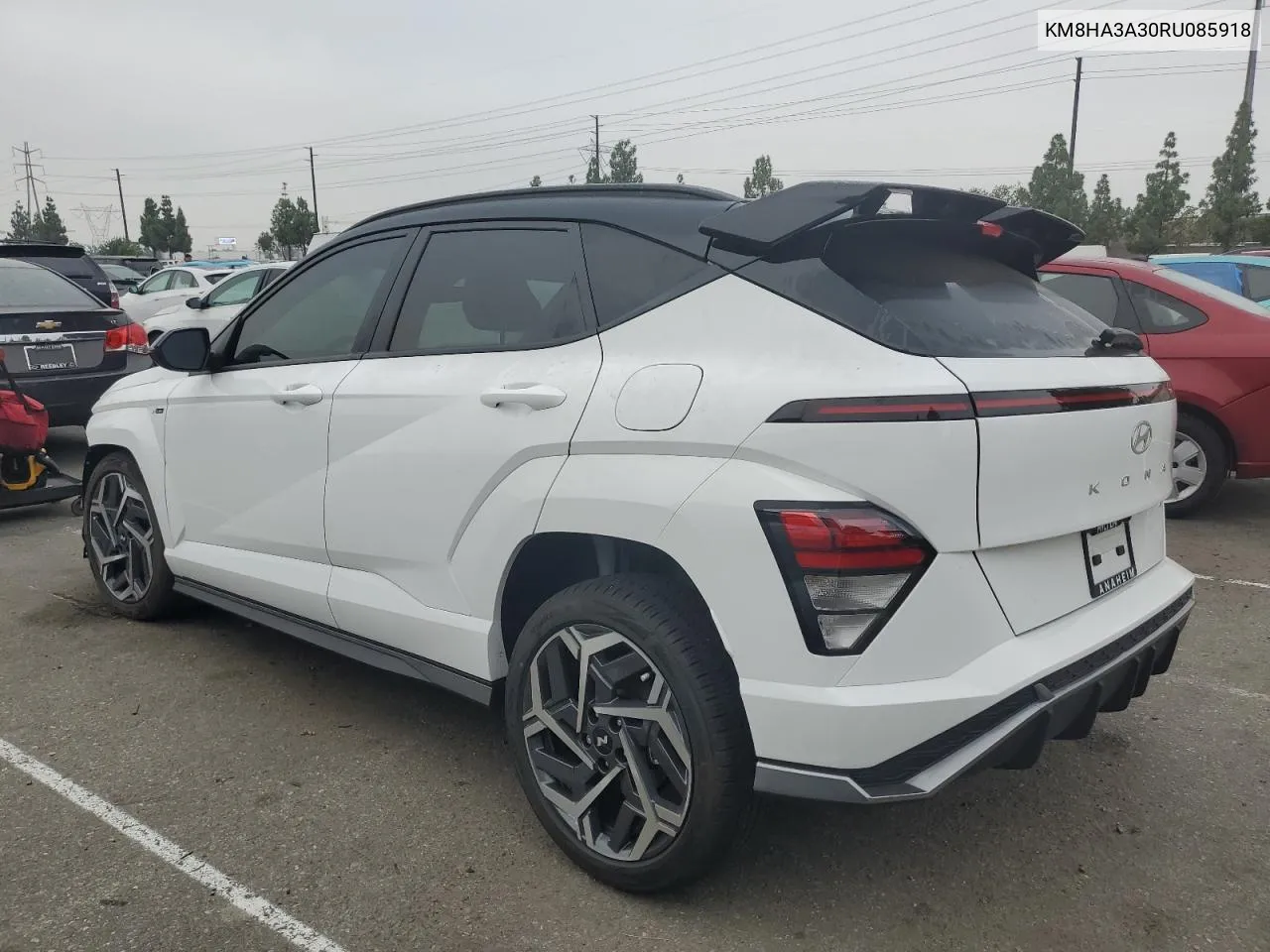 2024 Hyundai Kona N Line VIN: KM8HA3A30RU085918 Lot: 71172394