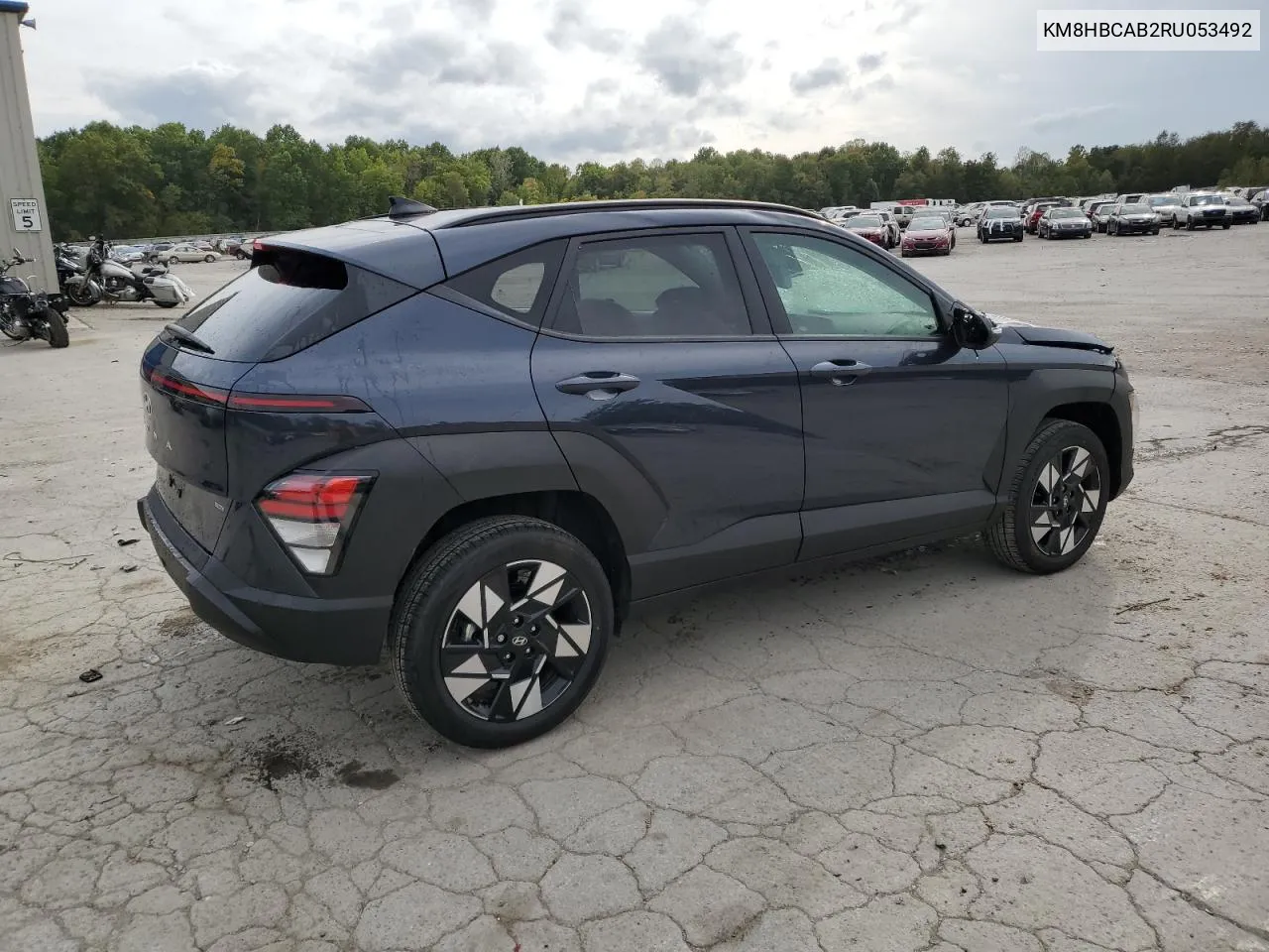 2024 Hyundai Kona Sel VIN: KM8HBCAB2RU053492 Lot: 71780134