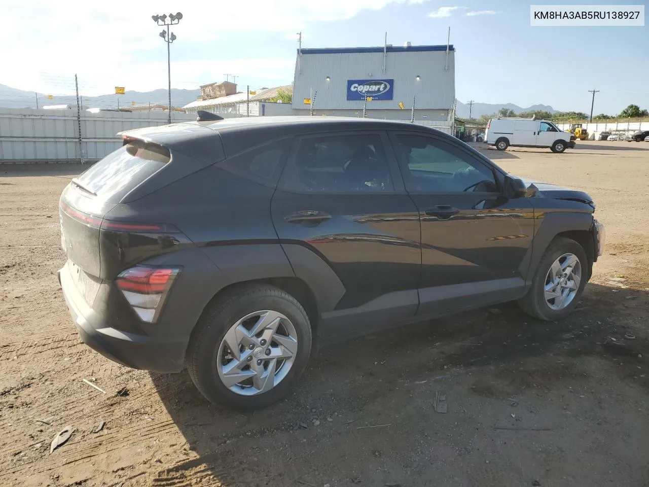 2024 Hyundai Kona Se VIN: KM8HA3AB5RU138927 Lot: 72941824