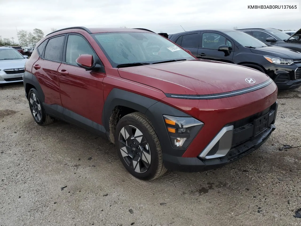 2024 Hyundai Kona Sel VIN: KM8HB3AB0RU137665 Lot: 73190374