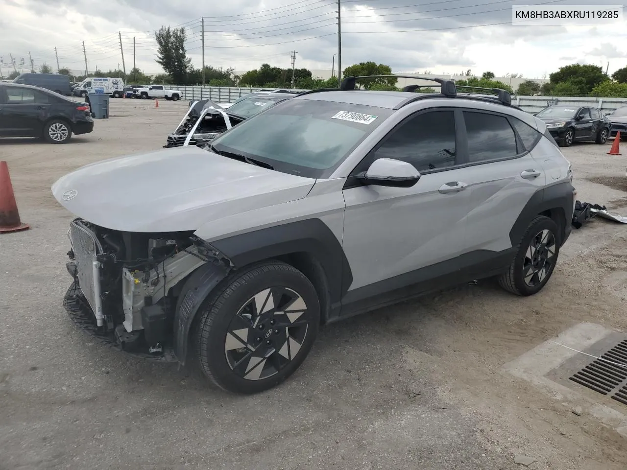 2024 Hyundai Kona Sel VIN: KM8HB3ABXRU119285 Lot: 73790864