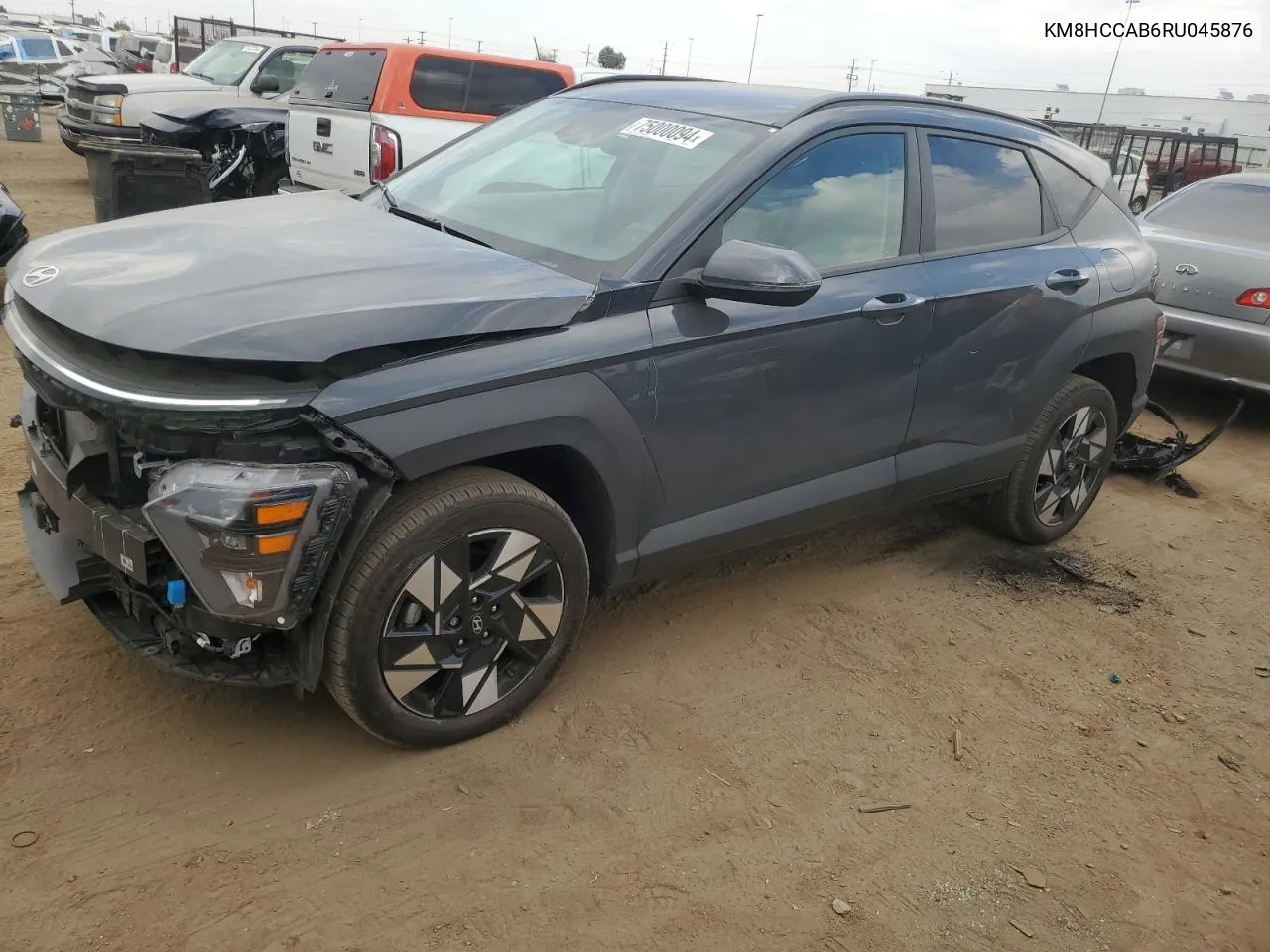 2024 Hyundai Kona Sel VIN: KM8HCCAB6RU045876 Lot: 75000094