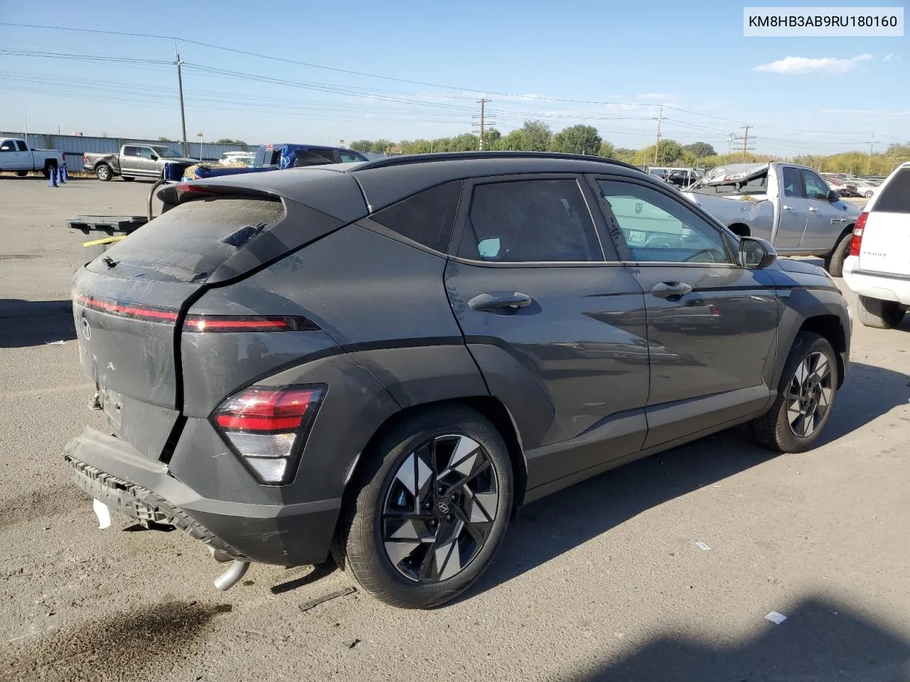 2024 Hyundai Kona Sel VIN: KM8HB3AB9RU180160 Lot: 75012414