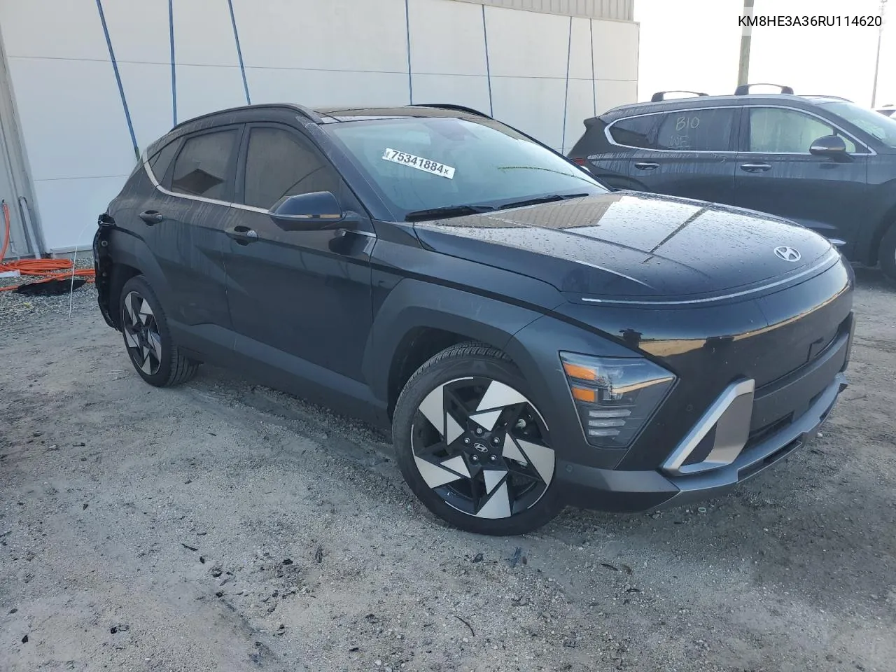 2024 Hyundai Kona Limited VIN: KM8HE3A36RU114620 Lot: 75341884