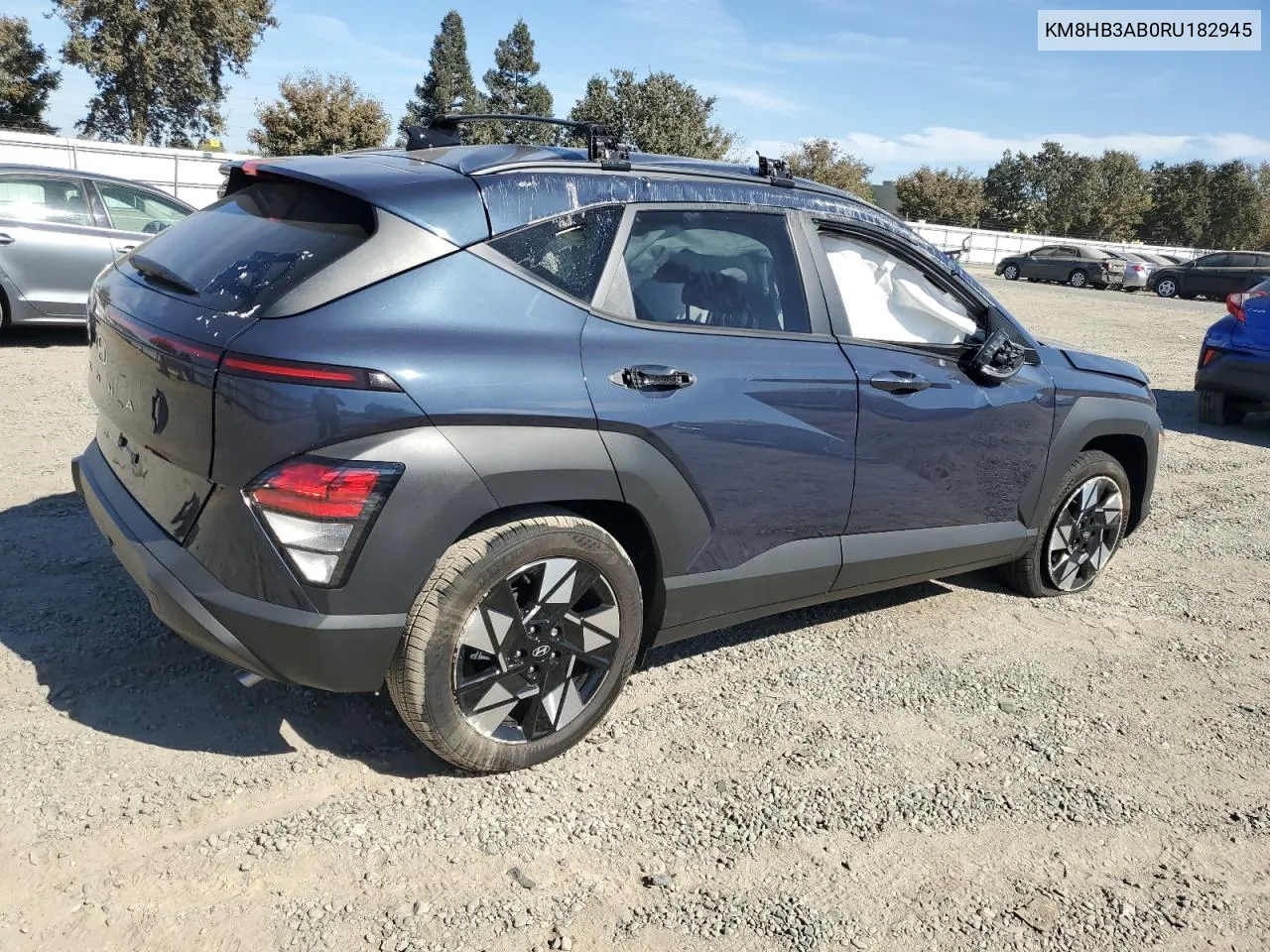 2024 Hyundai Kona Sel VIN: KM8HB3AB0RU182945 Lot: 75560114