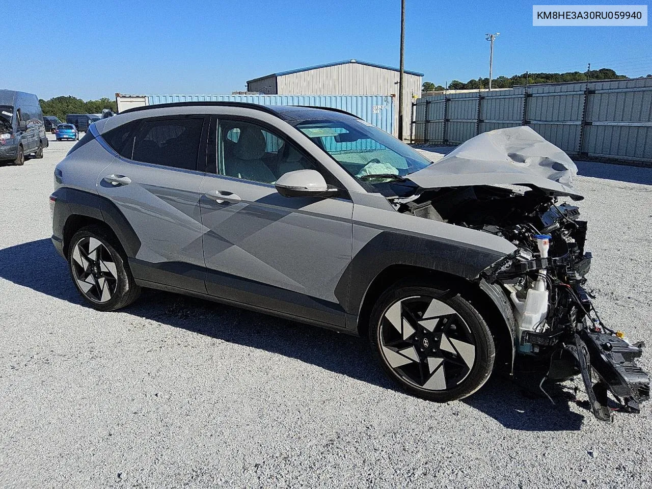 2024 Hyundai Kona Limited VIN: KM8HE3A30RU059940 Lot: 75860254