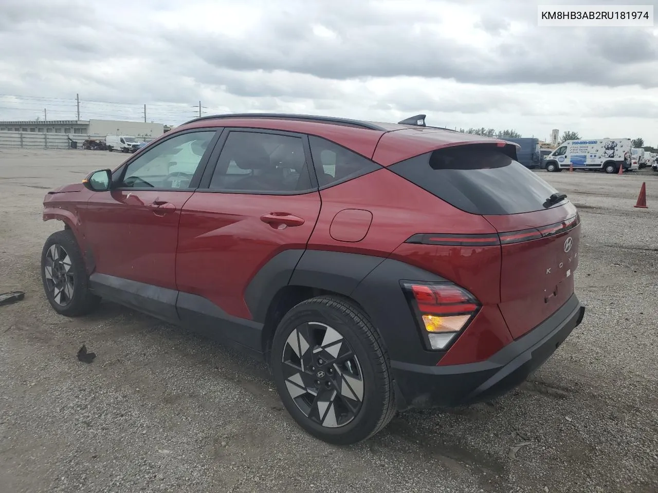 2024 Hyundai Kona Sel VIN: KM8HB3AB2RU181974 Lot: 76084734