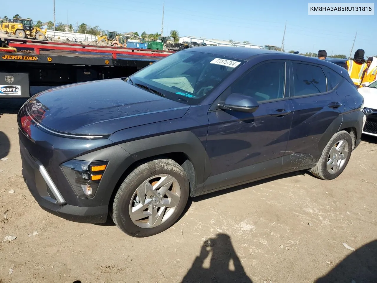 2024 Hyundai Kona Se VIN: KM8HA3AB5RU131816 Lot: 77075764