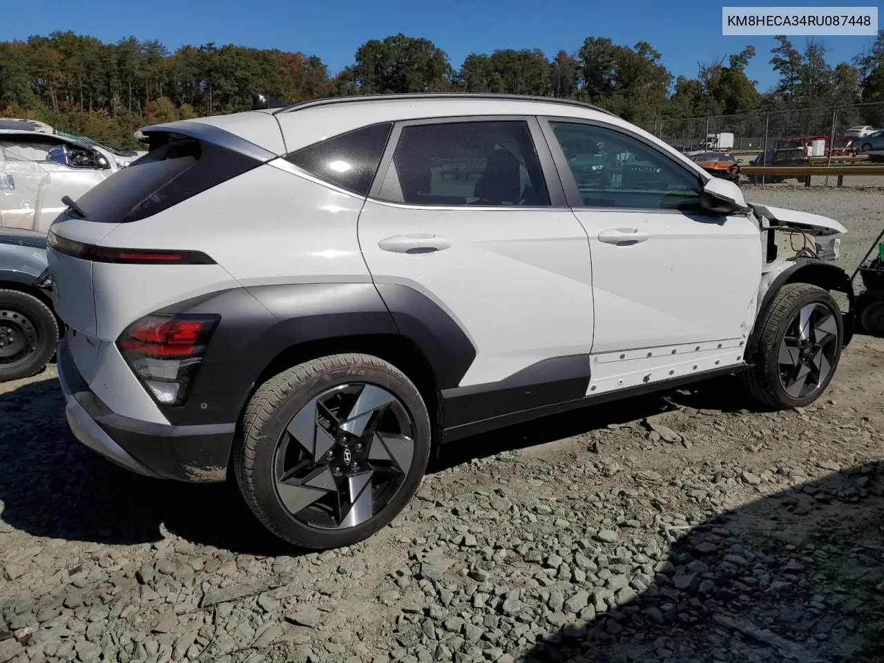 2024 Hyundai Kona Limited VIN: KM8HECA34RU087448 Lot: 77212004