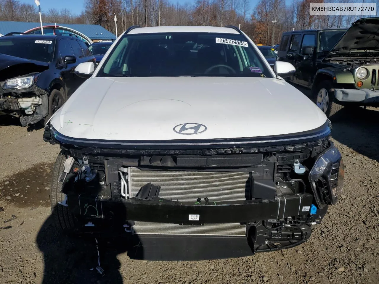 2024 Hyundai Kona Sel VIN: KM8HBCAB7RU172770 Lot: 81492114